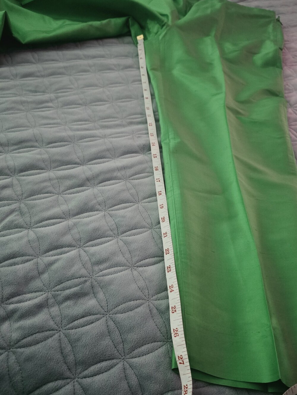 Ralph Lauren Bright Green 100% Silk Two-Piece Pantsuit - Picture 14 of 15